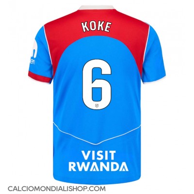 Maglie da calcio Atletico Madrid Koke #6 Terza Maglia 2025-26 Manica Corta Maglie da calcio Atletico Madrid Koke #6 Terza Maglia 2025-26 Manica Corta